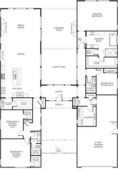 the floor plan for a new home