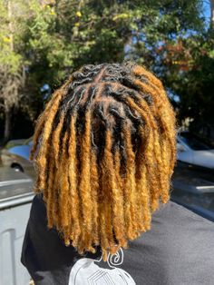 Braid Out Natural Hair, Headwrap Hairstyles, Blonde Dreadlocks, Blonde Dreads, Blonde Tips