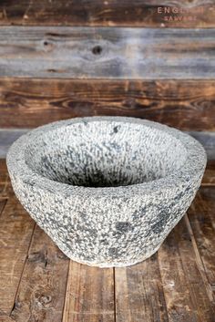 Reclaimed hand hewn stone pot