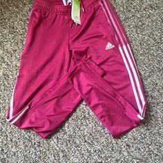 Nwt Never Worn !! Light Weight And Tapered Leg Pink Adidas Pants For Loungewear, Adidas Casual Pink Pants, Casual Adidas Pink Pants, Casual Pink Adidas Pants, Adidas Pink, Pink Adidas, Adidas Pants, Adidas Women, Track Pants