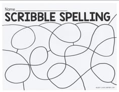 an image of a book cover with the title name scribble spelling