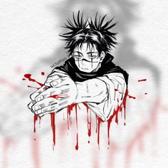 Anime Tattoo Art, Study Tattoo, Jjk Tattoo, Anime Tattoo Designs, Sketchbook Challenge, Grunge Tattoo, Otaku Funny, Tattoo Apprentice, Anime Tattoos