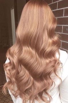 Blond Rose, Gold Hair Colors, Strawberry Blonde Hair Color, Hair Color Rose Gold, Strawberry Blonde Hair, Ingrid Bergman, Rose Gold Hair, Brown Blonde Hair, Hair Inspiration Color