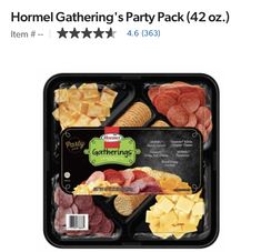 a package of gourmet party snacks is on sale for $ 4, 69