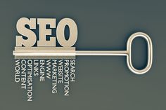 a key with the word seo written on it