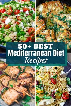 Ready to eat the world's healthiest and most delicious diet? This list of 50+ best Mediterranean diet recipes is your ticket! Breakfast, lunch, dinner & more Egyptian Recipes, Mediterranean Recipes Healthy, Man Recipes, Mediterranean Breakfast, Med Diet, Mediterranean Meals, Flexitarian Diet, Best Diet Foods, Easy Mediterranean Diet Recipes