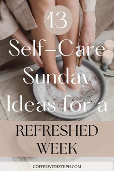 Do you still feel exhausted after a weekend? Well, I compiled 13 ideas for a self-care Sunday to refresh you! *Free* printable included.   self care Sunday ideas | self-care routine | free self-care printable | self-care checklist   #selfimprovement #selfcare #selfcaresunday #selfcareideas Self Care Rituals Ideas, Weekend Skin Care Routine, Self Care Examples, Self Care Day List, Simple Self Care Routine, Tips For Women Self Care, Sunday Self Care Ideas, Self Care Sunday Checklist, Self Care Hygiene Ideas