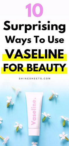 Vaseline is not just a cheap jelly for your lips... These awesome Vaseline uses will help you to make the most of that petroleum jelly! Vaseline Under Eyes, Benefits Of Vaseline, Vaseline Eyelashes, Vaseline Lip Therapy