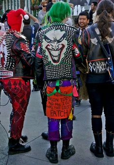 Punk Guys, Battle Jackets, Metal Outfit, Punk Fashion Diy, Batman Costumes, Joker Costume, Punk Looks, The Best Game