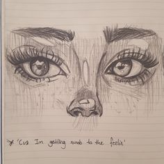 a drawing of a woman's face with the words, i can't get any