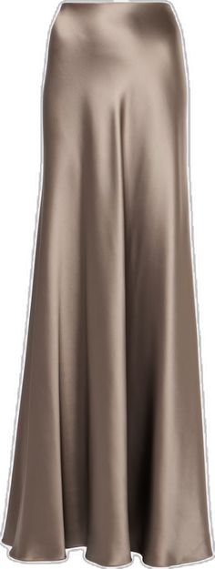 Satin Long Skirt, Manolo Blahnik Maysale, Designer Ralph Lauren, Satin Maxi Skirt, Ralph Lauren Collection, Satin Shirt, Satin Maxi, Tall Women, Gray Skirt