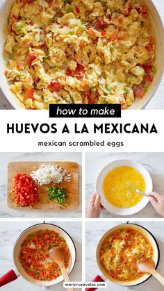 how to make huevoos la mexicana with scrambled eggs