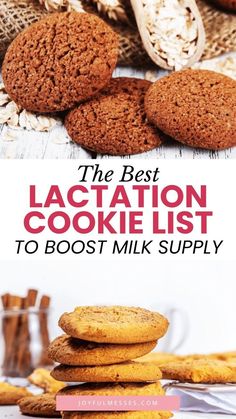 The ultimate lactation cookie recipe list for breastfeeding moms! I'm sharing my top picks for breastfeeding cookies that will increase milk supply while satisfying mom with breastfeeding nutrients. The best lactation cookie recipes for new moms who want to increase milk supply. Find healthy lactation cookies, easy lactation cookies, and even indulgent lactation recipes for cookies. Simple lactation cookie recipes for busy moms who are nursing newborn baby. Lactation Cookie Recipes, Healthy Breastfeeding Meals, Increase Milk Supply Fast, Healthy Breastfeeding Snacks, Breastfeeding Cookies, Healthy Lactation Cookies, Food For Breastfeeding Moms, Lactation Cookie, Breastfeeding Nutrition