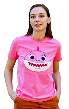 PRICES MAY VARY. REDESIGNED FOR 2022: Adorable shark face embroidered onto blue, pink and yellow shirts. Very soft and a little stretchy. Retails at $39.99. We have shirt sizes for the whole family. Your Grandma, Grandpa, Dad, Mom, Momma - you name them - no one will want to take off our colorful family of sharks costumes. And your baby, boy or girl won’t wake to take THEIR shark costume off either. Well-reviewed t-shirt. Comes with t shirt only. Made of 95% pre-washed cotton and 5% stretch poly Shark Baby Costume, Adorable Shark, Shark Costume, Shark Costumes, Shark Hoodie, Shark Shirt, Matching Baby, Husband Shirts, Yellow Shirts