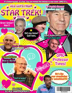 the front cover of star trek magazine