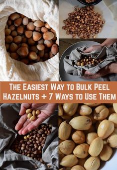 the fastest way to bulk peel hazelnuts + 7 ways to use them