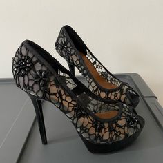 Never Worn Beautiful Lace Cut Out Heels! Punk Prom, Black Wedding Shoes, Victorian Boots, Hot Mommy, Amazing Clothes, Prom Dress Inspiration, Lace Cutout, Pretty Prom Dresses, Shoes Wedding