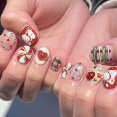 Idol Nails, Nail Noel, Nail Christmas, Holiday Nails Winter, Solid Color Nails, Electric Nail File, Goth Nails, Baby Nails