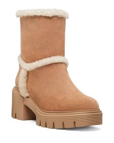 Stuart Weitzman Lennox Shearling Trim Bootie    | Bloomingdale's Shoes