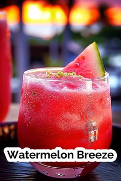 the watermelon breeze is ready to be served