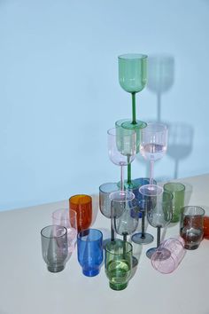 TABLEWARE is a new collection consisting of a series of ceramic glasses, drinking glasses and wine glasses in colored glass, created and designed by architect Mikkel Lang Mikkelsen. This water glass is in the color rose and has a narrowed foot which gives it an organic look. The water glass is sold in a set of 2 and is perfect for both water, coffee and sparkling water. A FESTIVAL TOUCH The drinking glass has a beautiful and simple shape that makes it easy and elegant to look at and comfortable Paper Candle, Colored Glassware, Water Into Wine, Glassware Collection, Tableware Collection, Water Glass, Large Vase, Drinking Glass, Small Vase