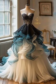 Different Types Of Wedding Dresses, Types Of Wedding Dresses, Fashion Drawing Dresses, Nautical Stripes, Dress Design Sketches, Fantasy Gowns, Fantasy Dress