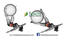 the health science journal logo is shown above two images of a person doing push ups