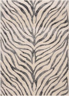 a rug with zebra print on it