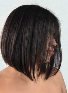 Bob Hairstyles One Length, Bob Cute Short For Women, One Length Bob, Bob Cut Hairstyles, Choppy Bobs, One Length Haircuts, One Length Bobs, Bob Hairstyle Ideas, Straight Bob Haircut