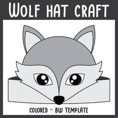 the wolf hat craft is designed to look like a fox