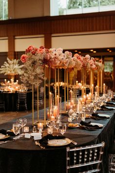 blush wedding florals, wedding reception ideas, pink wedding flowers, indoor reception, timeless wedding flowers Wedding Dinner Table Decor, Timeless Wedding Reception, Pink Wedding Florals, Wedding Flowers Reception, Wedding Reception Flower Arrangements, Wedding Dinner Table Setting, Wedding Flowers Spring, Wedding Dinner Table, White Floral Centerpieces