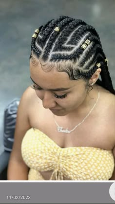 Afro Braids Hairstyles Cornrows, Cornrow Summer Styles, Braid Jewelry Cornrows, Cornrow Ideas Short Hair, Nubian Braids Cornrows, Cornrows With Accessories, Braided Hairstyles For Black Women By Hair Pattern, African Hair Braiding Styles Ideas Natural Hairstyles, Corn Row Designs Hairstyles