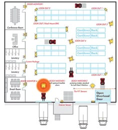 the floor plan for an office with several different areas to see in this diagram,