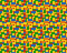 an image of a very colorful pattern made out of legos