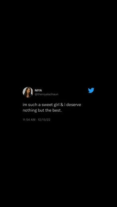 the twitter account for niya, which has been altered to include an image of a woman's face