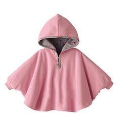 a child's ponchy is shown in pink