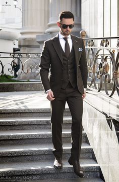 3 Piece Suit Men Wedding, Three Piece Suit Mens, Men Vest Outfits, 3 Piece Suit Men, Grooms Men, Suit For Wedding, Der Gentleman, Classy Suits