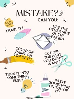 a poster with some words on it that say, how to use the paintbrush