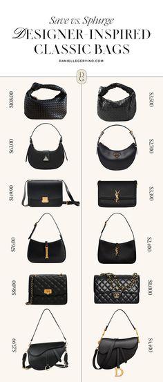 Designer Bag Inspiration, Prada Bag Crossbody Black, Dior Bag Aesthetic Outfit, Trendy Shoulder Bags 2024, 2024 Bags Trends Women, Luxury Brands Bags, Ysl Shoulder Bag Outfit, Best Ysl Bags, Trending Bags For Women 2024