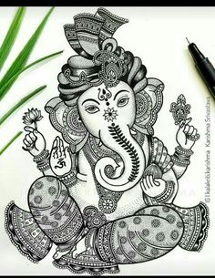 Ganpati Bappa Images, Ganesha Png, Bappa Images, Ganesha Mandala, Zantangle Art