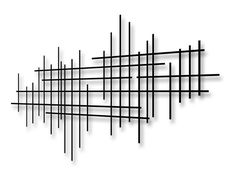 an abstract black and white photo with lines in the shape of rectangles on a white background