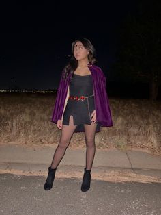 Purple, Raven, Teen Titans, Beast Boy Halloween Costumes Raven Starfire, Robin And Raven Costume, Modest Starfire Costume, Raven Costume Women, Raven Dc Costume, Raven And Beastboy Titans Costume Halloween