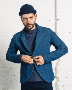 Kapital Fleecy Knit Farm Jacket | Glasswing Shop | Glasswing Hat Man, Man Style, Minimalist Outfit