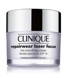 A daily moisturizer with visible effects. Lines and wrinkles seem to evaporate&#x2C; replaced by plump&#x2C; vibrant skin alive with collagen and elastin. Skin gains strength over environmental agers. Looks younger&#x2C; longer. Prep skin for optimal results with 3-Step Skin Care routine. Smooth over clean face and neck&#x2C; avoiding eye area.    Tip: Perfect partner for nighttime use: Repairwear Laser Focus Night Line Smoothing C Laser Focus, Skin Care Routine For 20s, Night Moisturizer, Make Up Remover, Skin Prep, Skin Care Routine Steps, Spf 15, Daily Moisturizer, Better Skin