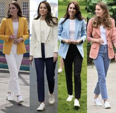 Kate Middleton Smart Casual, Scottish Street Style, Kate Middleton Blazer Outfit, Princess Catherine Style Casual, Graduation Outfit Ideas For Guest Mom, Kate Middleton Business, Kate Middleton Outfits Classy, Kate Middleton Casual Outfits, Kate Middleton Style Casual