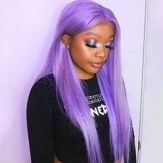 Hair Name: Purple Lace Front Wig Hair Style: Straight Hair Hair Length: 16-28 inches Wig Weight: 200-320g/Wig (Depending on Lengths and Density) Color: Purple Color Density: 180% Lace Size: Lace Front Cap Size: Medium, about 22.5 inches Quality: 100% Virgin Human Hair Wigs Shipment: DHL, FedEx, or UPS 3-7 business days. Purple Lace Front Wig, Purple Lace Front, Style Straight Hair, Purple Wig, Honey Blonde Hair, Hair Color Purple, Human Virgin Hair, Celebrity Hair Stylist, Work Hairstyles