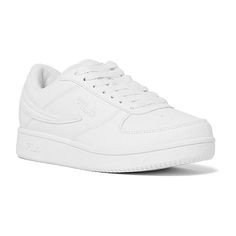 Features: ComfortClosure Type: Lace-UpUpper/Outer Base Material: 100% SyntheticShoe Lining Material: NylonSole Material Content: 100% RubberCountry of Origin: Imported Fila White Shoes, Fila White Sneakers, Staple Shoes, Capsule Closet, White White, Sneakers White, Womens Shoes Sneakers