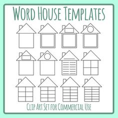 House Illustration Simple, House Clip Art, Houses Clipart, Family Houses, House Clipart, House Template, Easy Doodles, Doodles Drawings, New Home Cards