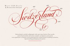 the font used for this type of calligraphy is handwritten and has been designed by person