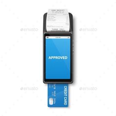 Vector 3d NFC Payment Machine Credit Card Atm Card, Art Food, Card Card, In 3d, Graphic Art, Credit Card